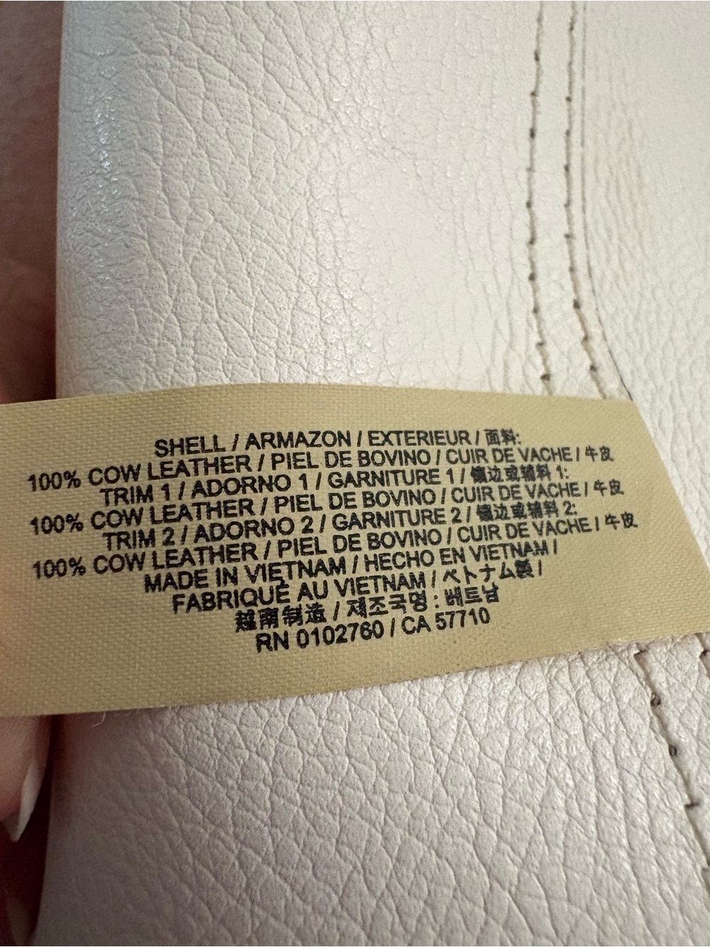 kate spade Reversible Leather Tote Gray Ivory Tassel Large - Picture 6 of 8